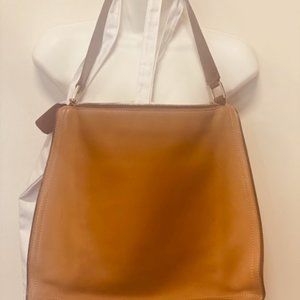 Vintage Coach Caramel and Dark Brown Shoulder Bag Purse, 6143,